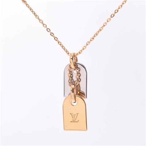 louis vuitton necklace tag|louis vuitton nanogram necklace.